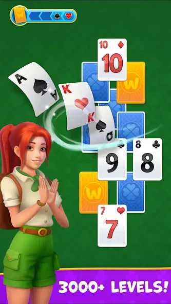 Kings & Queens: Solitaire Game  [МОД Бесконечные монеты] Screenshot 1