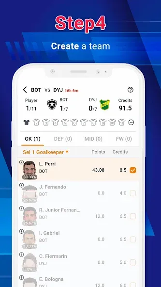 Legend Fantasy- Fantasy sports (Легенда фэнтези)  [МОД Меню] Screenshot 5