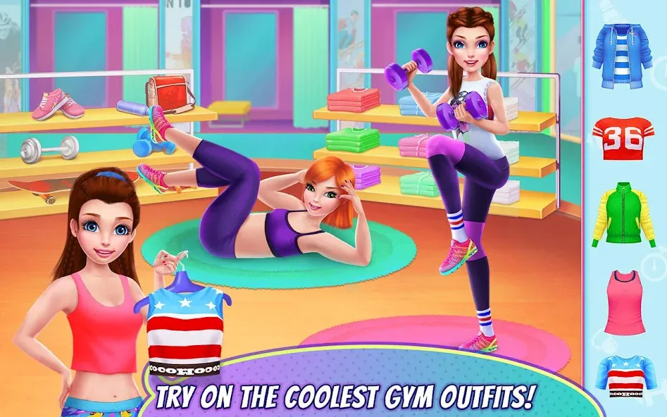 Fitness Girl - Dance & Play  [МОД Много денег] Screenshot 1