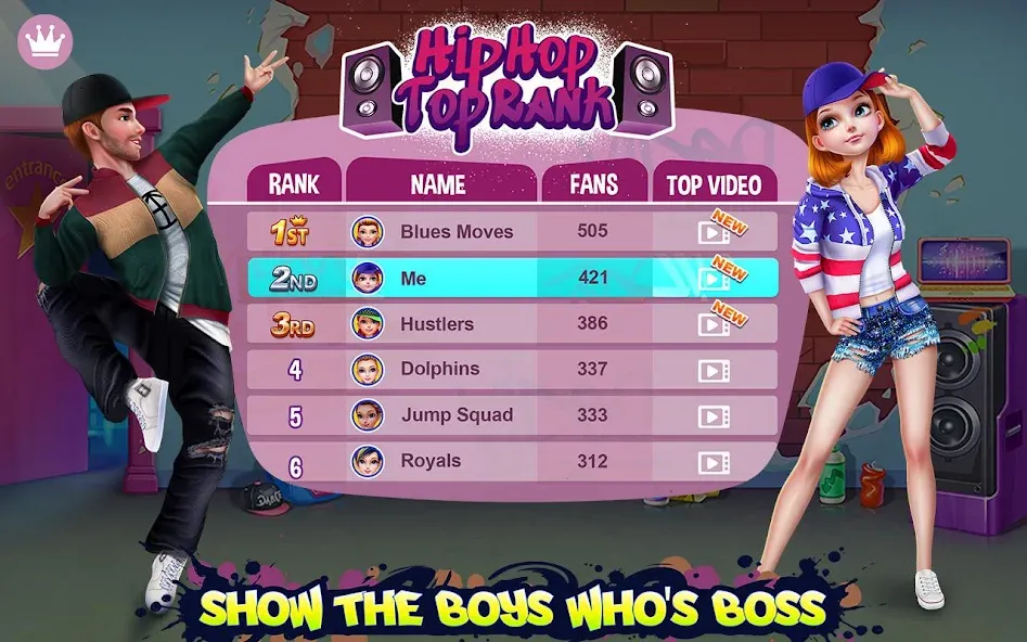 Hip Hop Battle - Girls vs Boys  [МОД Бесконечные монеты] Screenshot 5