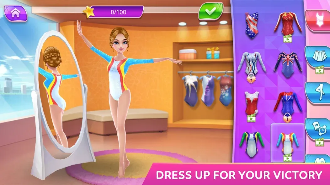 Gymnastics Superstar Star Girl  [МОД Unlimited Money] Screenshot 1