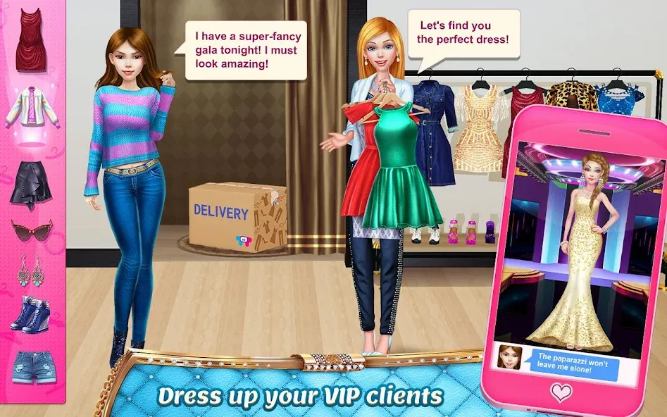 Stylist Girl: Make Me Fabulous  [МОД Mega Pack] Screenshot 2