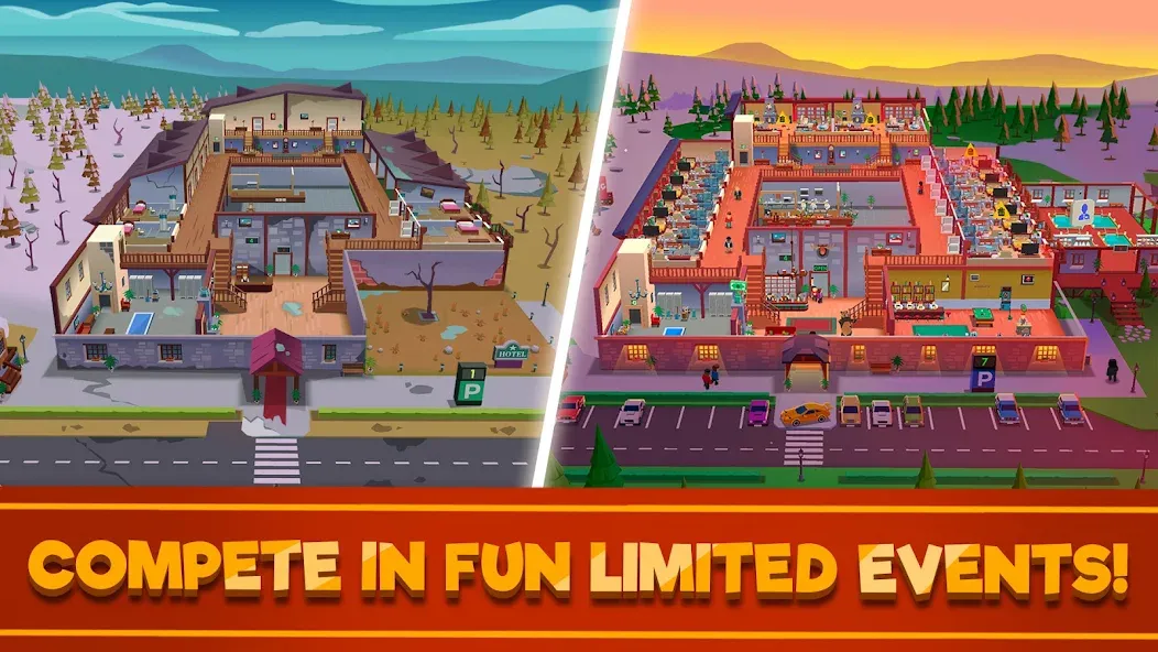 Hotel Empire Tycoon－Idle Game  [МОД Mega Pack] Screenshot 3