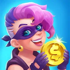 Взломанная Coin Gangster - Spin Master (Коин Гангстер)  [МОД Mega Pack] - последняя версия apk на Андроид