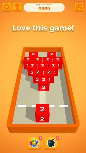 Chain Cube 2048: 3D merge game (Чейн Куб)  [МОД Меню] Screenshot 5