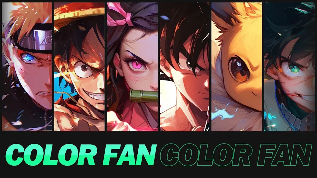 Color Fan - Color By Number (Цветной веер)  [МОД Много денег] Screenshot 1