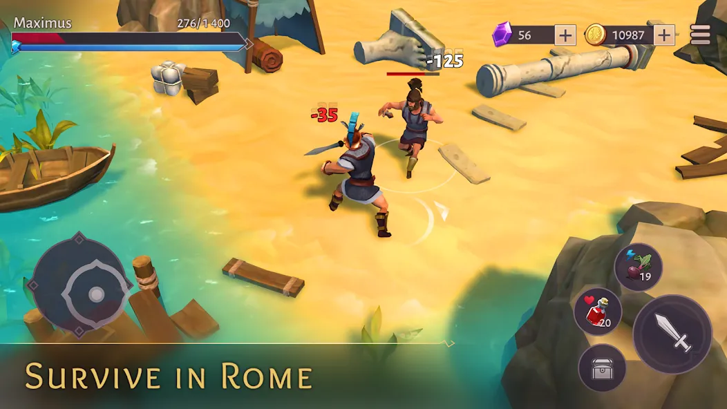 Gladiators: Survival in Rome  [МОД Много денег] Screenshot 1