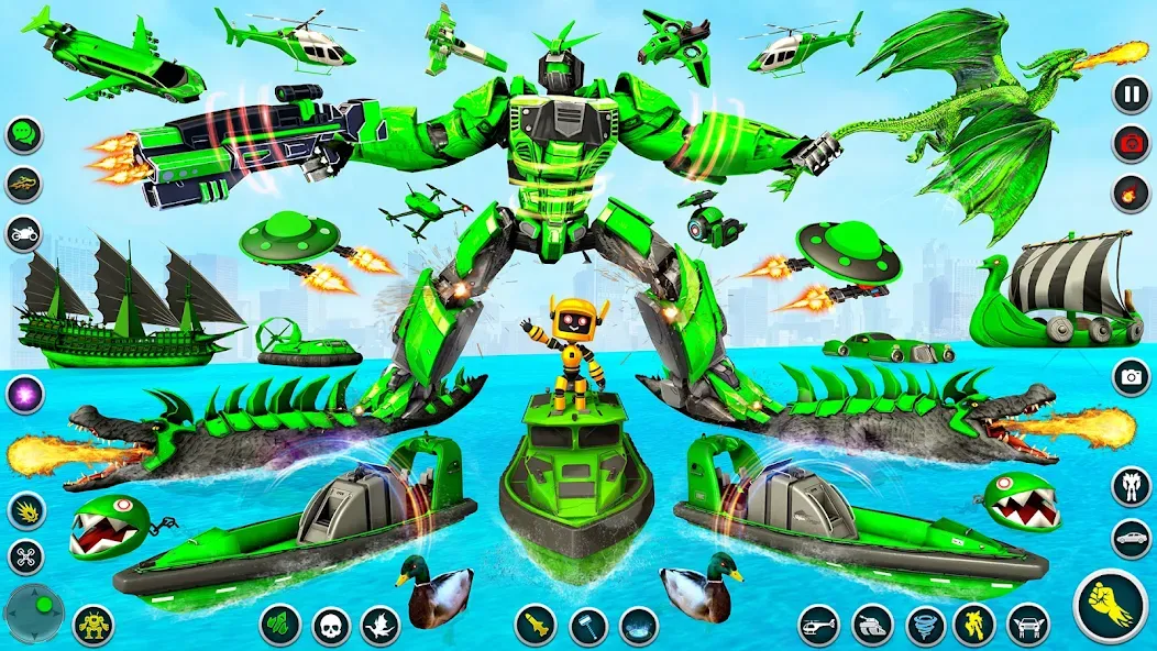 Dino Robot - Car Robot Games (Дино Робот)  [МОД Меню] Screenshot 2