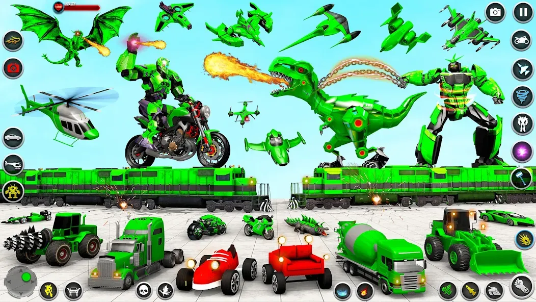 Dino Robot - Car Robot Games (Дино Робот)  [МОД Меню] Screenshot 3