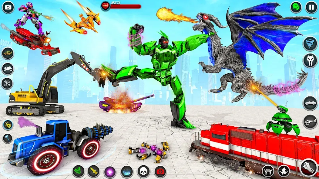 Dino Robot - Car Robot Games (Дино Робот)  [МОД Меню] Screenshot 5