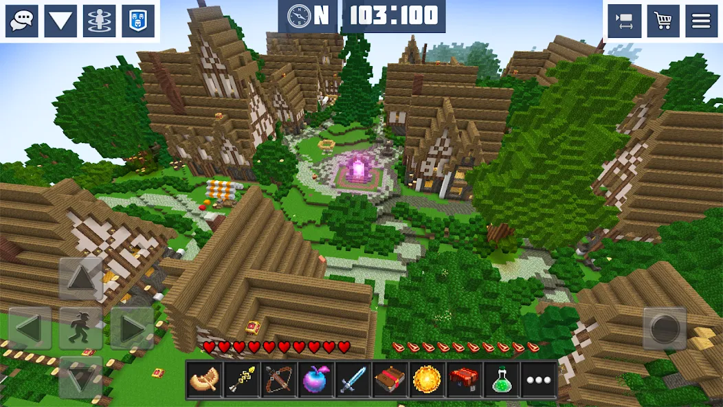 Block Craft World:Planet Craft  [МОД Меню] Screenshot 2