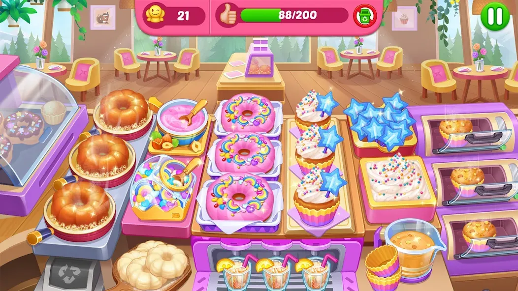 Crazy Cooking Diner: Chef Game (Крейзи кукинг дайнер)  [МОД Много денег] Screenshot 5