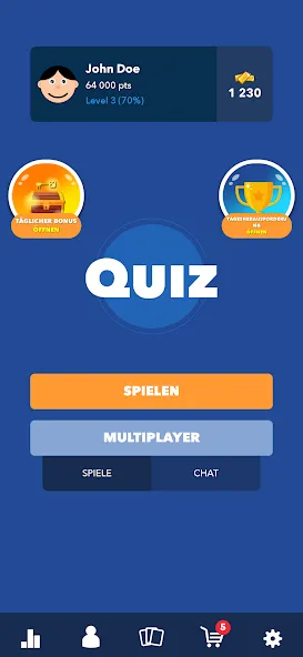 Super Quiz - Wissens Deutsch (упер квиз)  [МОД Бесконечные деньги] Screenshot 1