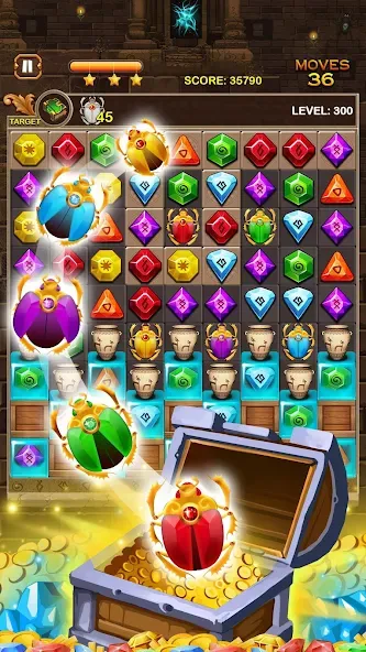 Jewel Ancient Pyramid Treasure  [МОД Меню] Screenshot 5