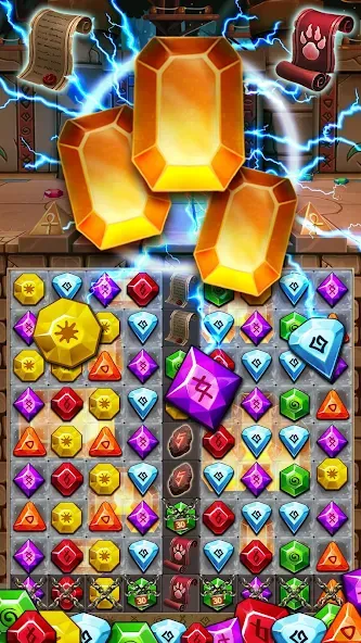 Jewel Ancient 2: lost gems (Джуэл Эншиент 2)  [МОД Много монет] Screenshot 2