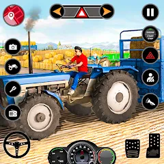 Скачать взломанную Tractor Simulator Farm Games (Фарминг игры)  [МОД Много монет] - последняя версия apk на Андроид