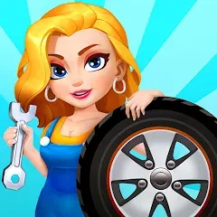 Взломанная Car Fix Inc - Mechanic Garage (Кар Фикс Инк)  [МОД Бесконечные монеты] - полная версия apk на Андроид