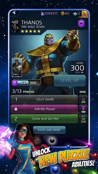 MARVEL Puzzle Quest: Hero RPG (Марвел Пазл Квест)  [МОД Unlocked] Screenshot 3