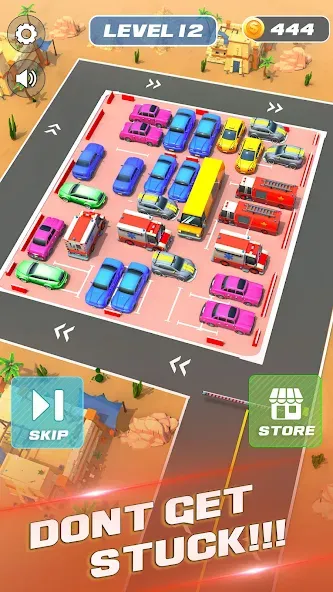 Unblock It Car Puzzle Game (Паркинг Джам Разблокировать)  [МОД Menu] Screenshot 4