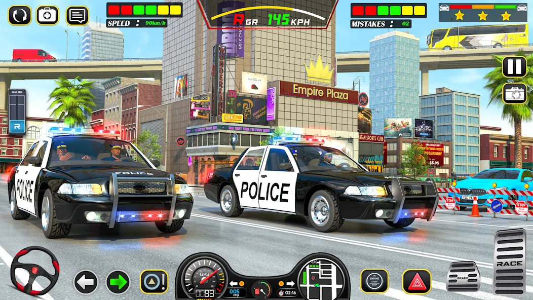 Police Car Chase Car Games  [МОД Много денег] Screenshot 3