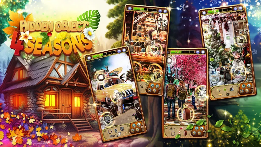 Hidden Object: 4 Seasons (Хидден Объект)  [МОД Mega Pack] Screenshot 1