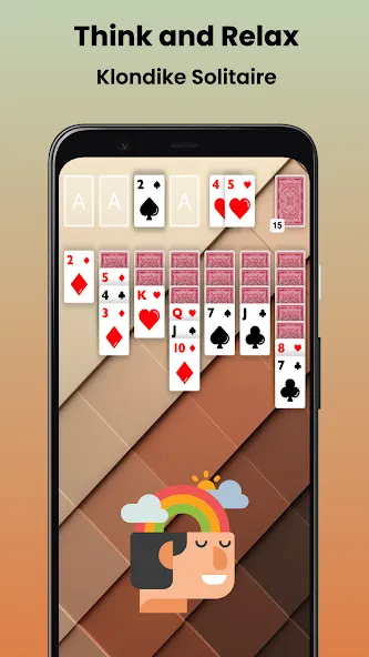 Klondike Solitaire Offline  [МОД Unlimited Money] Screenshot 1