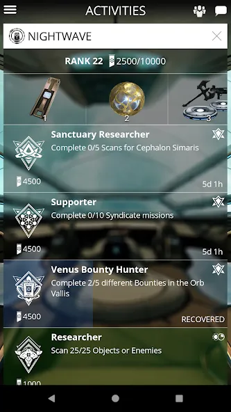 Warframe Companion (Уорфрейм Компаньон)  [МОД Бесконечные монеты] Screenshot 2