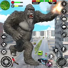 Взлом Giant Gorilla Bigfoot Monster (Энгри Горилла)  [МОД Unlocked] - полная версия apk на Андроид