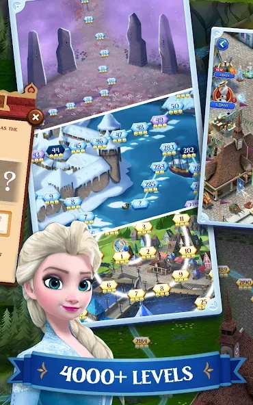 Disney Frozen Free Fall Games  [МОД Меню] Screenshot 3