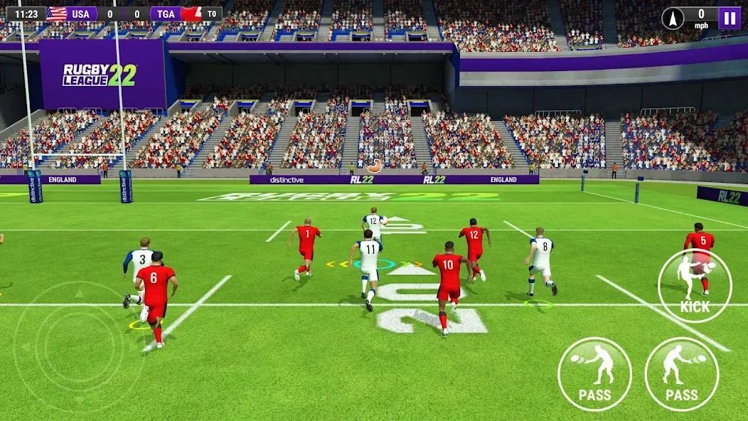 Rugby League 22 (Рубиги Лига 22)  [МОД Unlocked] Screenshot 1