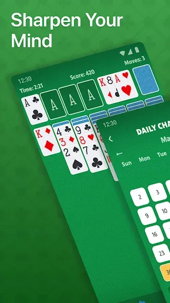 Solitaire - Classic Card Game (Солитер)  [МОД Бесконечные деньги] Screenshot 2