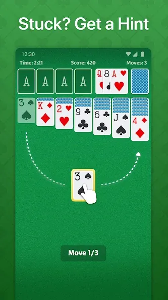 Solitaire - Classic Card Game (Солитер)  [МОД Бесконечные деньги] Screenshot 4