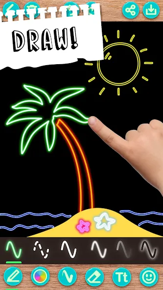 Draw Doodle - Kids drawing  [МОД Меню] Screenshot 2