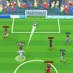 Взломанная Soccer Battle -  PvP Football  [МОД Unlocked] - последняя версия apk на Андроид