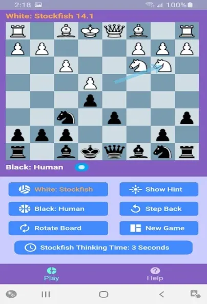 Chess With Stockfish 16  [МОД Menu] Screenshot 2