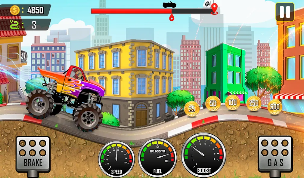 Racing the Hill  [МОД Бесконечные деньги] Screenshot 5