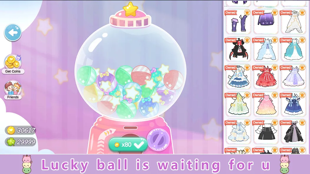 YOYO Doll Anime Dress Up Game (ЙОЙО)  [МОД Много монет] Screenshot 5