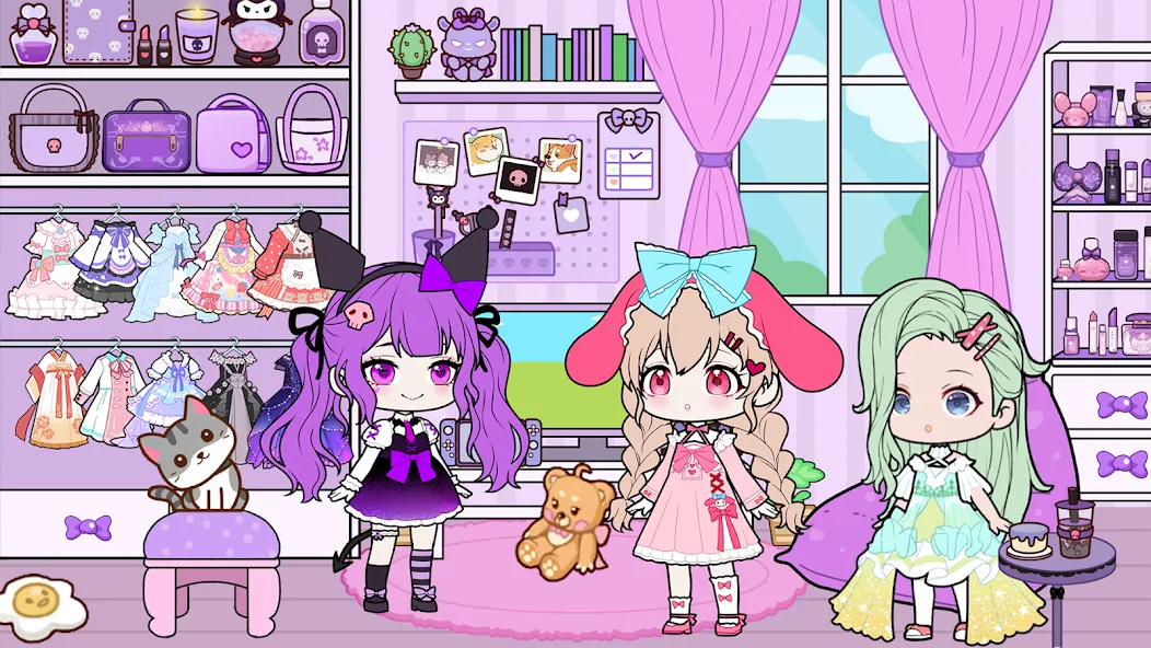 YOYO Doll School life Dress up (ЙОЙО Лайф ворлд)  [МОД Unlocked] Screenshot 4