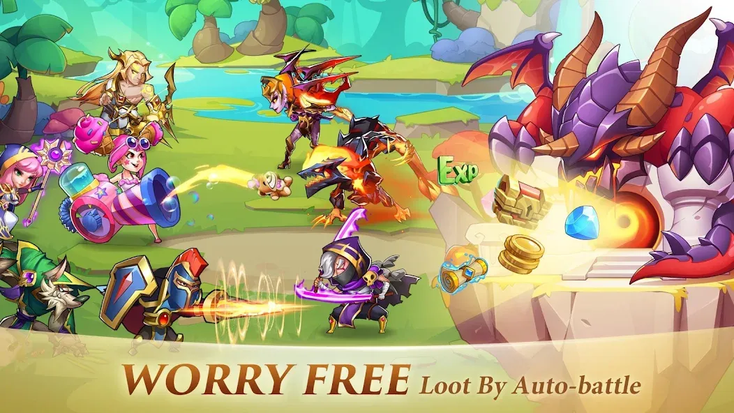 Idle Heroes (Айдел Хироес)  [МОД Много денег] Screenshot 3