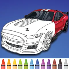 Взломанная Cars Color By Number (Цветные машины по номерам)  [МОД Все открыто] - стабильная версия apk на Андроид