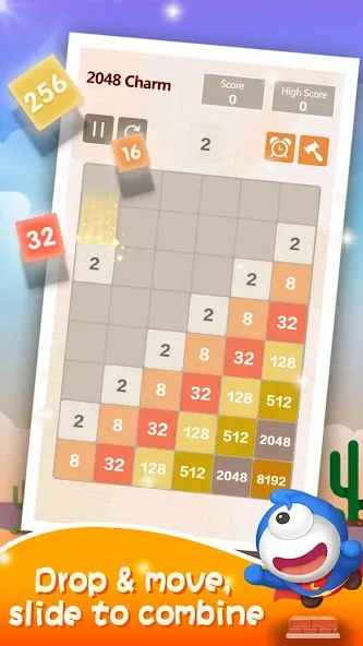 Number Charm: Slide Puzzle (Две тысячи сорок восемь)  [МОД Все открыто] Screenshot 5