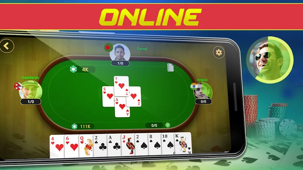 Call Bridge Card Game - Spades (Карточная игра Колл Бридж)  [МОД Бесконечные деньги] Screenshot 2