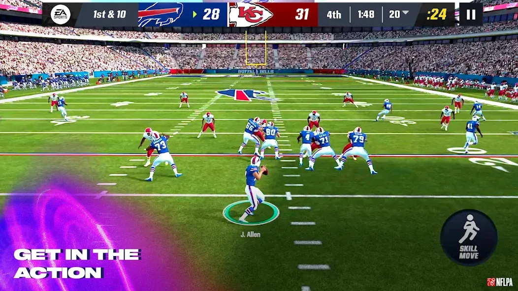 Madden NFL 24 Mobile Football (Мэдден НФЛ 23 Мобильный Футбол)  [МОД Бесконечные монеты] Screenshot 1