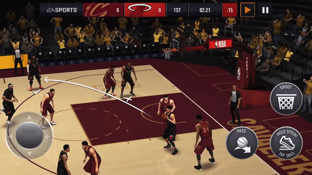 NBA Live Asia (НБА Лайв)  [МОД Бесконечные монеты] Screenshot 1