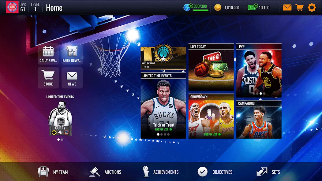 NBA Live Asia (НБА Лайв)  [МОД Бесконечные монеты] Screenshot 3