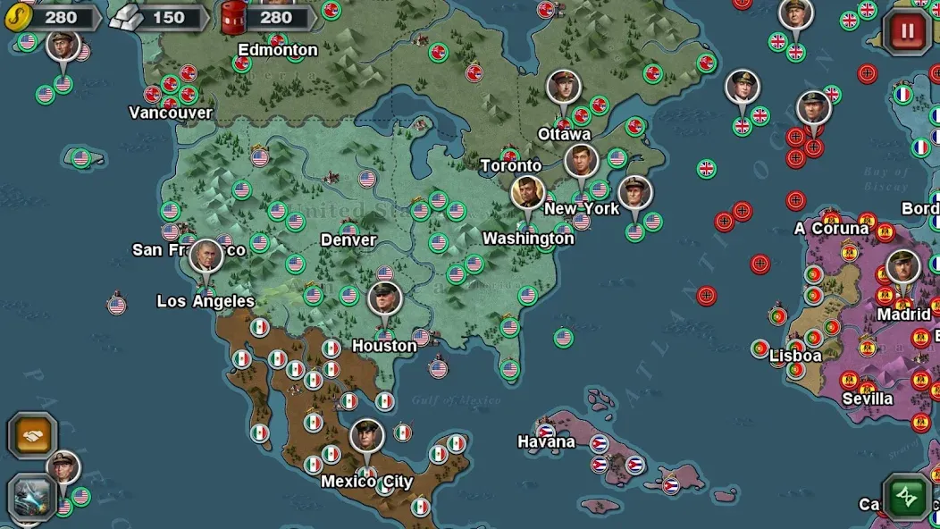 World Conqueror 3-WW2 Strategy (Ворлд Конкерор 3)  [МОД Много денег] Screenshot 2