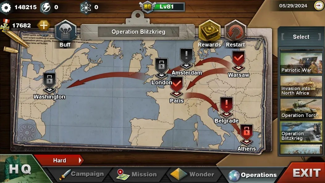 World Conqueror 3-WW2 Strategy (Ворлд Конкерор 3)  [МОД Много денег] Screenshot 4