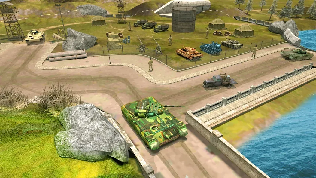 Tank Battle Army Games 2023  [МОД Бесконечные деньги] Screenshot 5