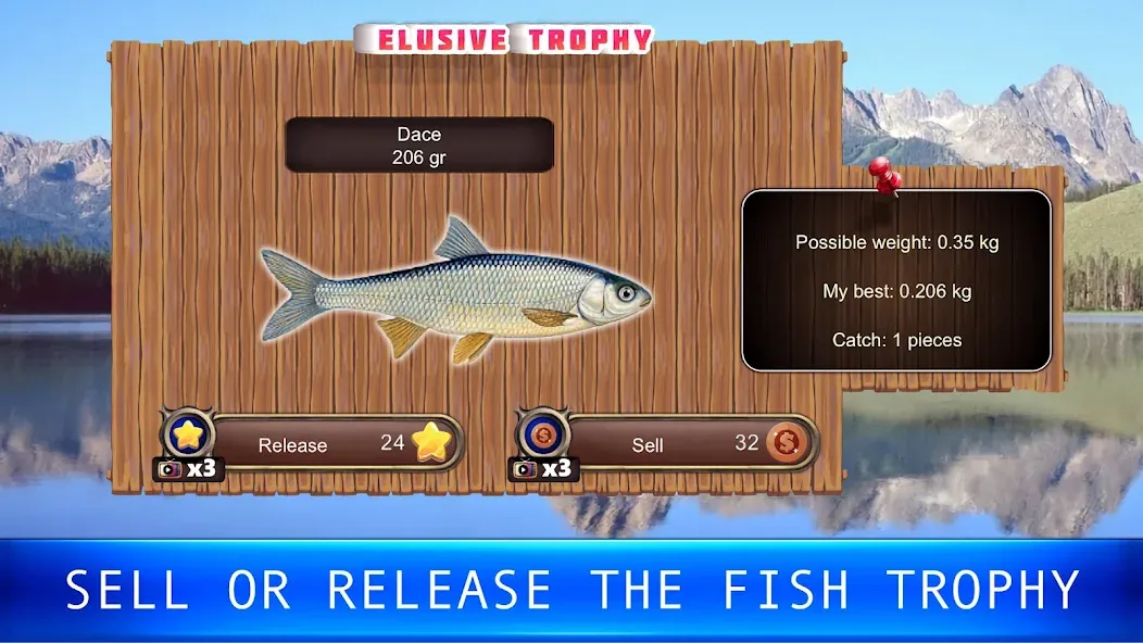 Fish rain: sport fishing  [МОД Много денег] Screenshot 2