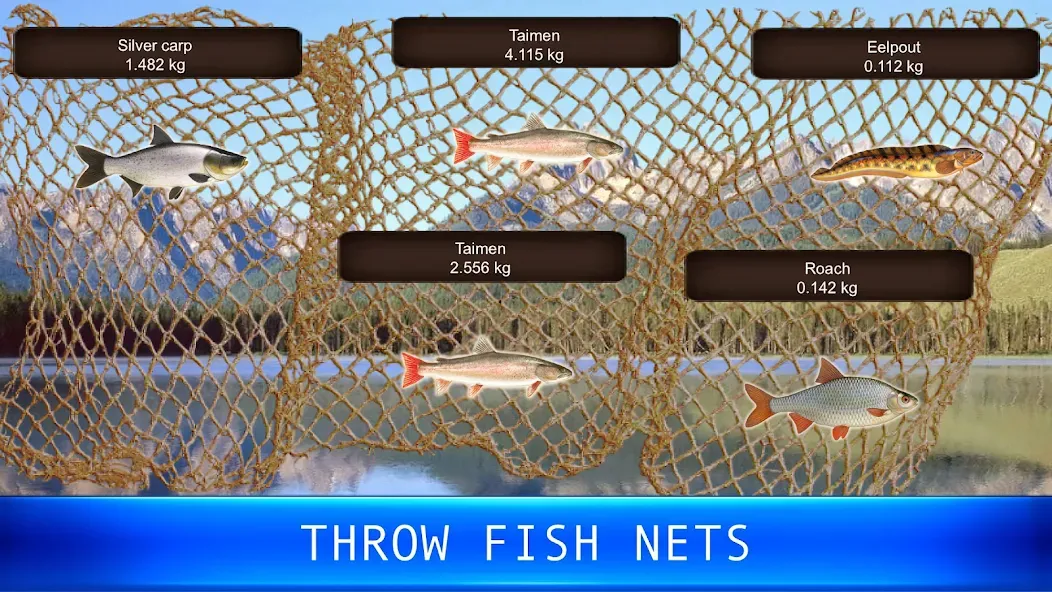 Fish rain: sport fishing  [МОД Много денег] Screenshot 5